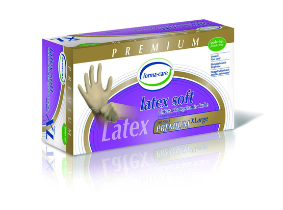 forma-care Latex Handschuhe puderfrei premium soft 100Stück Größe: XL