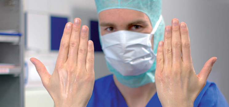 Händedesinfektion Arzt