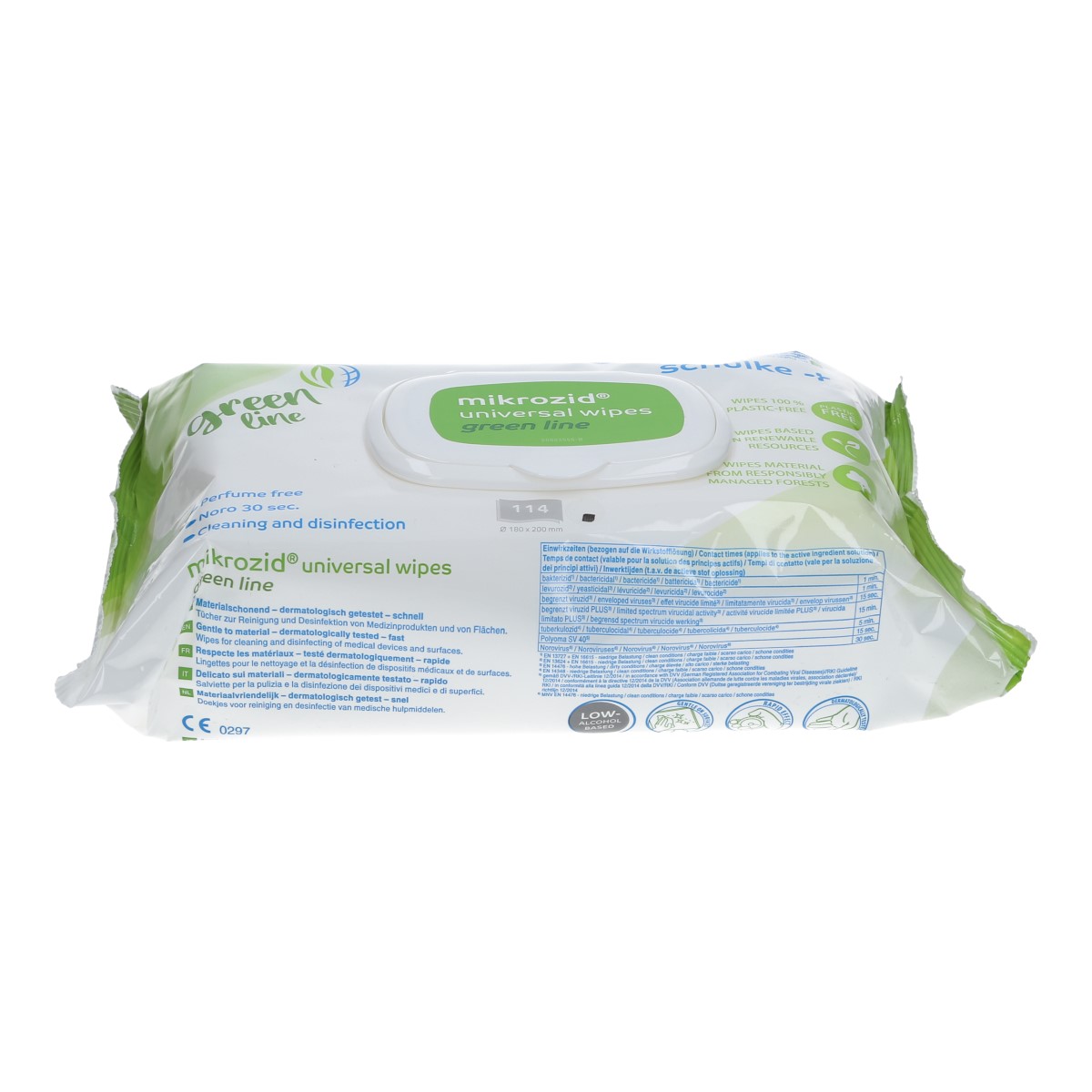 schülke mikrozid universal wipes green line premium Desinfektionstuch