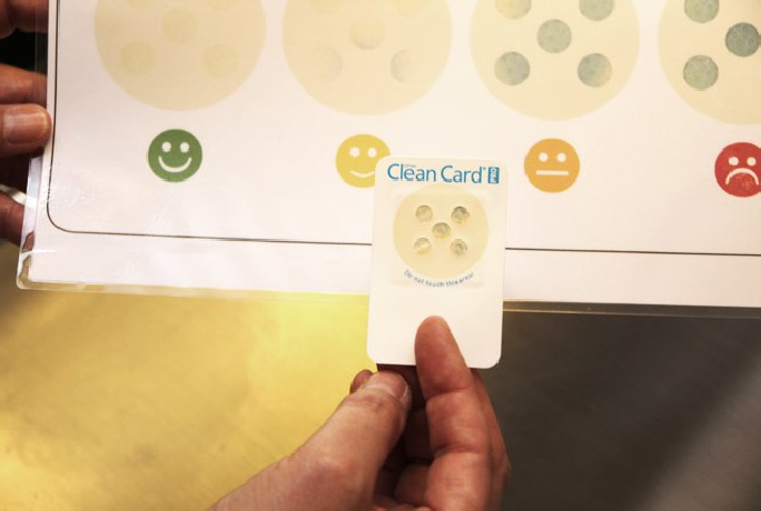 clean card pro Schnelltest zur Hygienekontrolle Keimindikatoren kontrolle