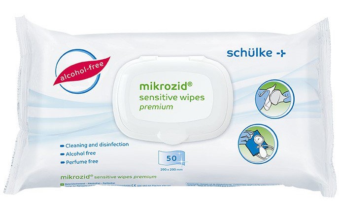 schülke mikrozid sensitive wipes premium 50 Tücher