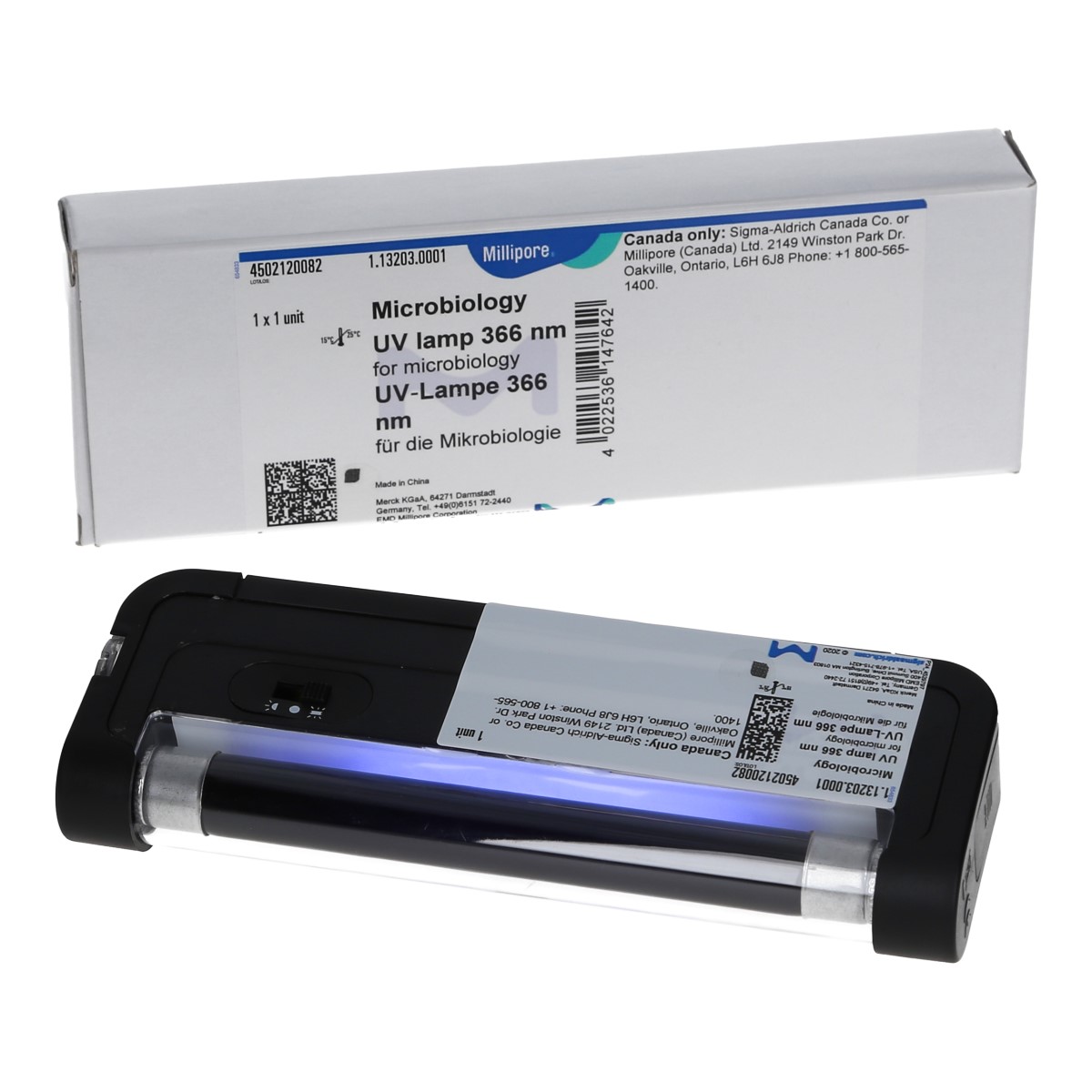 Merck UV-Lampe 366nm UV-Kontrolle Eigenkontrolle
