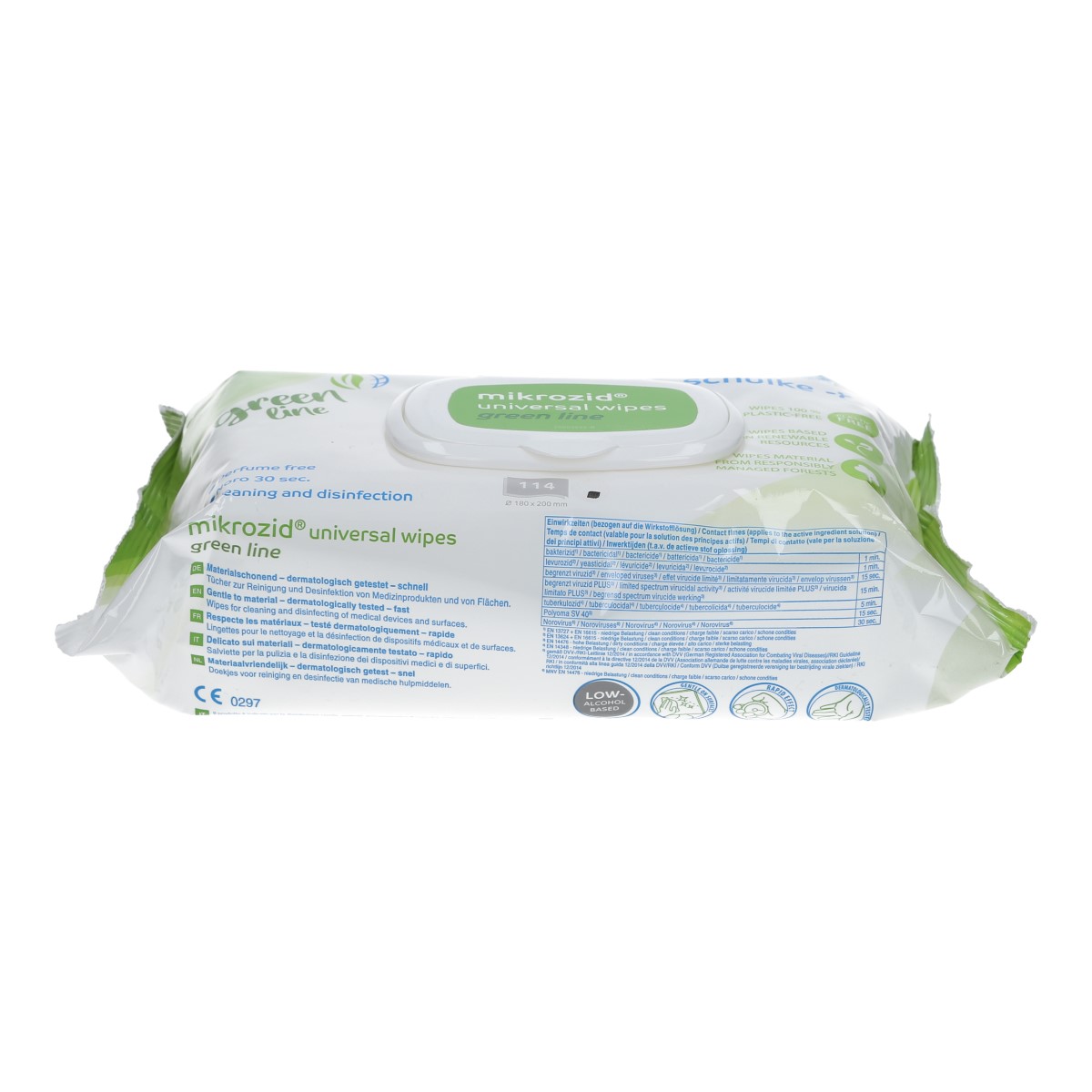 schülke mikrozid universal wipes green line premium Materialverträglich Desinfektion