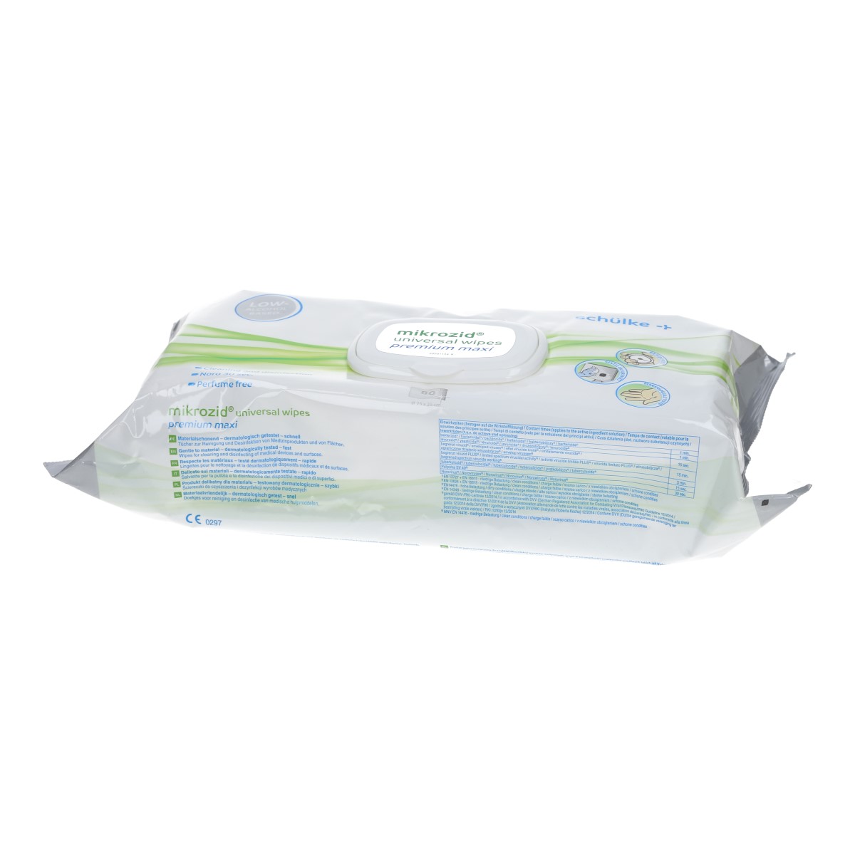 Schülke Mikrozid universal wipes premium Maxi-Softpack 80 Tücher Flächendesinfektion Desinfektionstücher