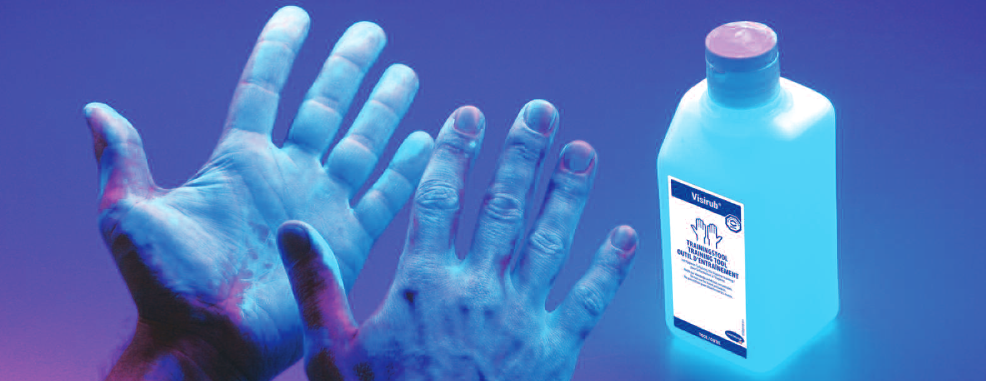 Visirub UV-Kontrolle der Hände